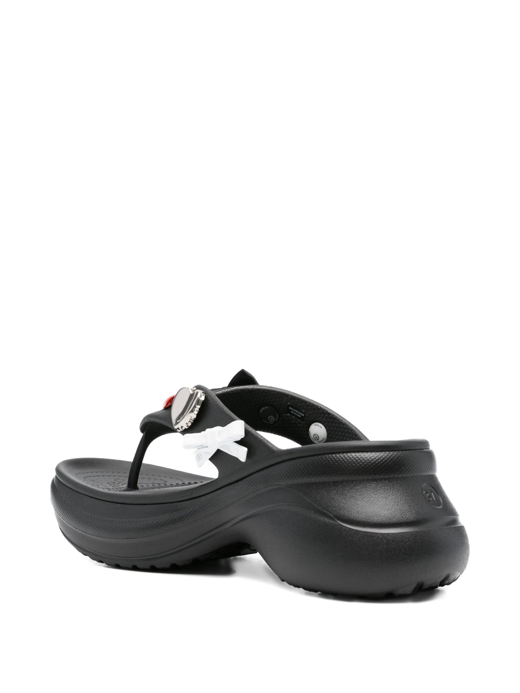Balenciaga Platform Thong Croc Slides - 2