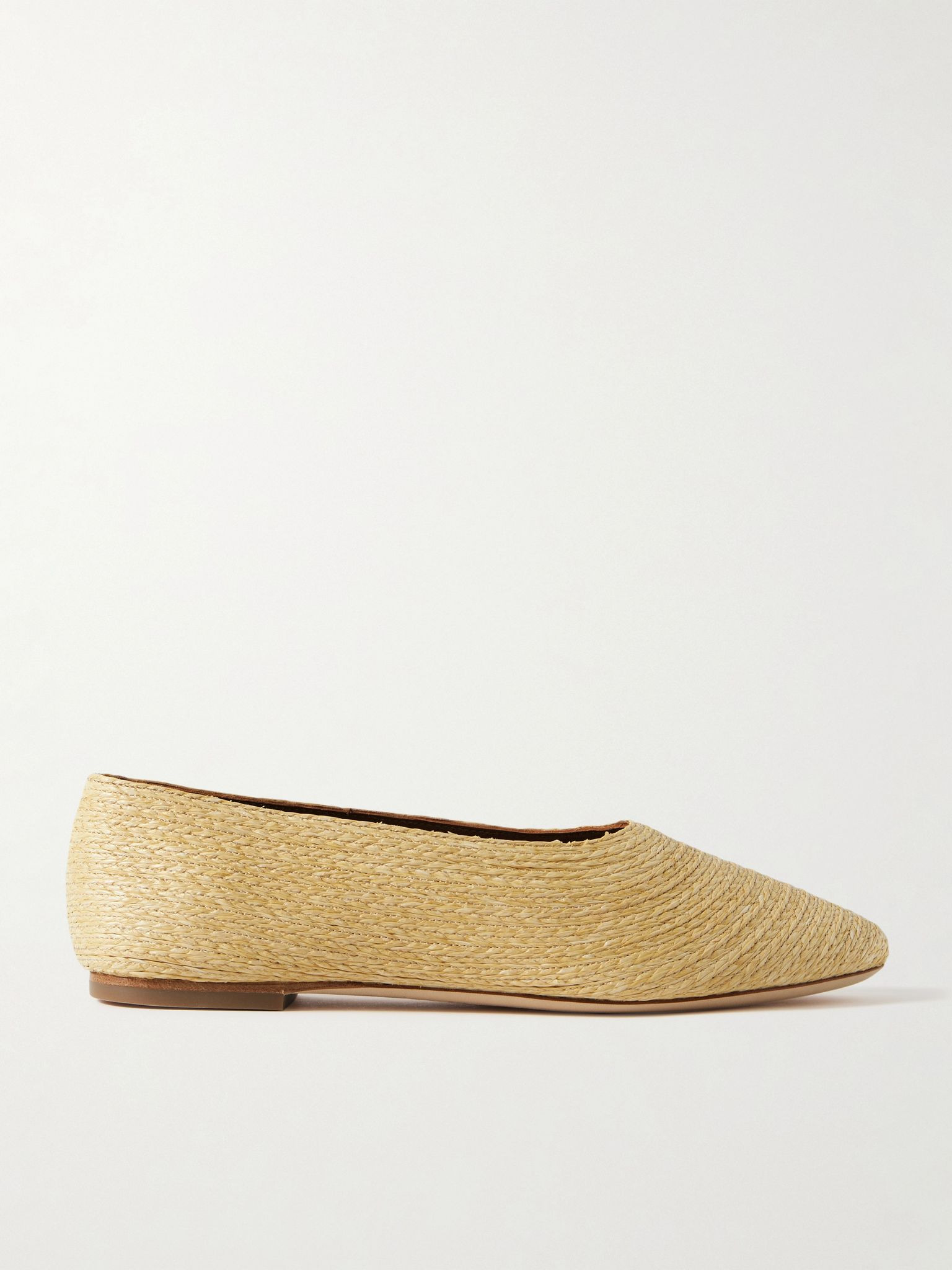 Alba raffia ballet flats Beige - 1