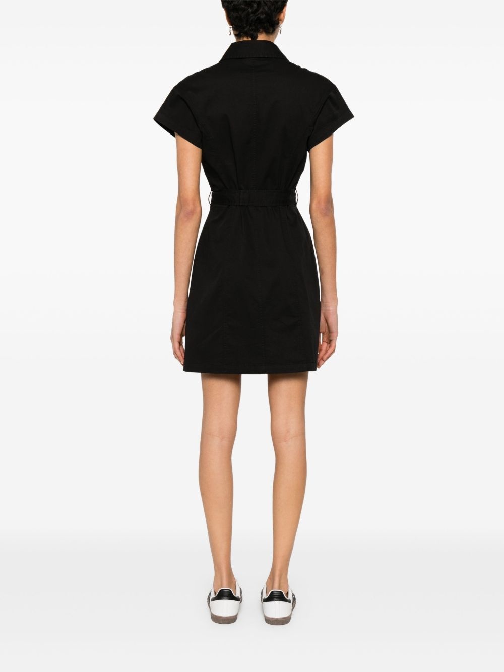 logo-embroidered mini dress - 4