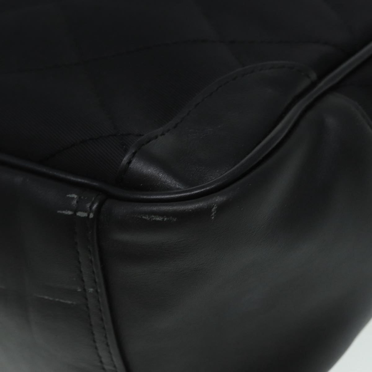 Burberry Hand Bag Nylon Black Silver - 14