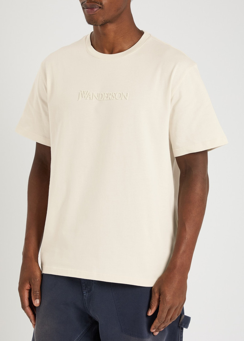 JW Anderson JW Anderson Logo-appliqué Cotton T-shirt outlook