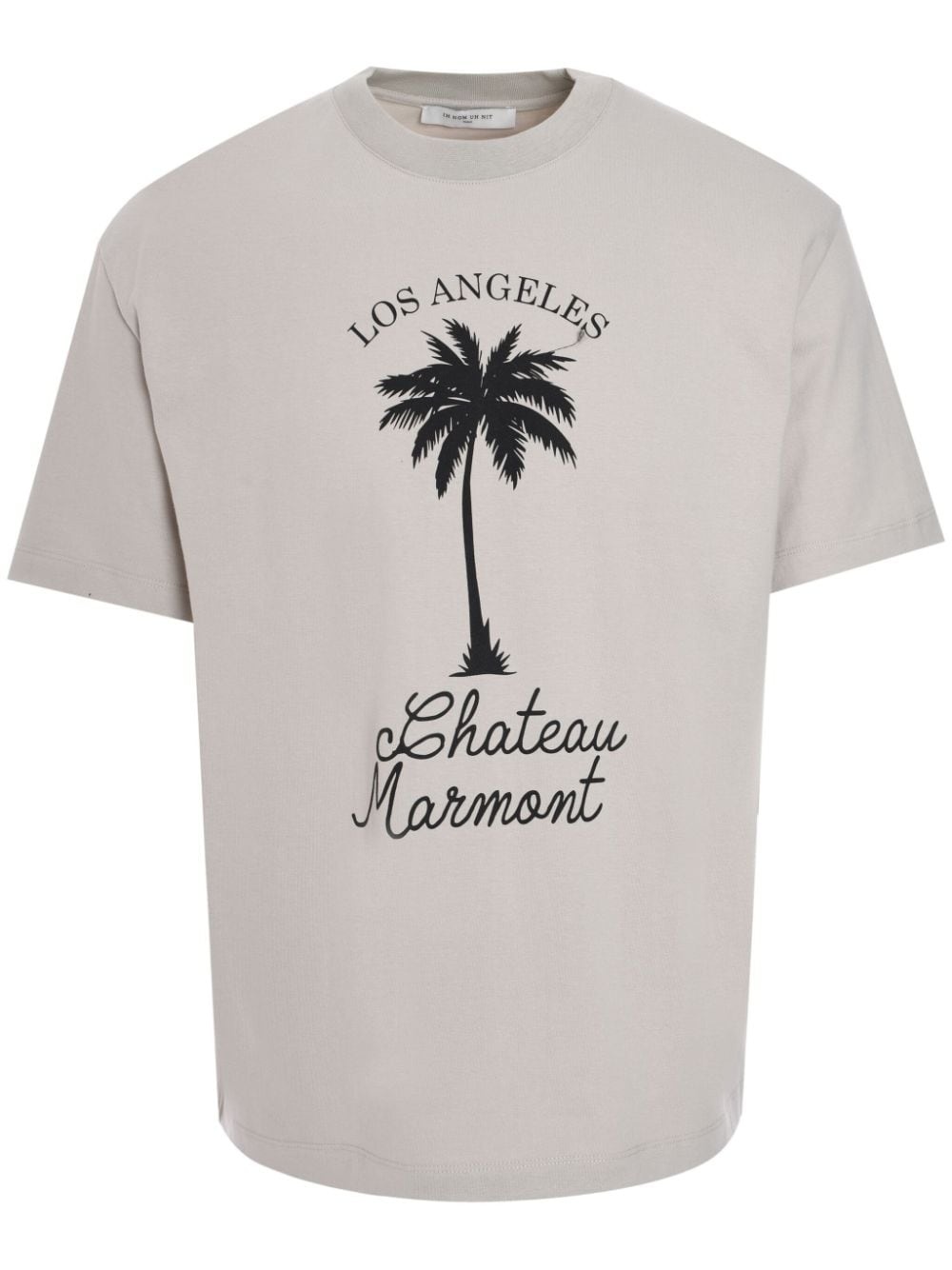 palm-print cotton T-shirt - 1