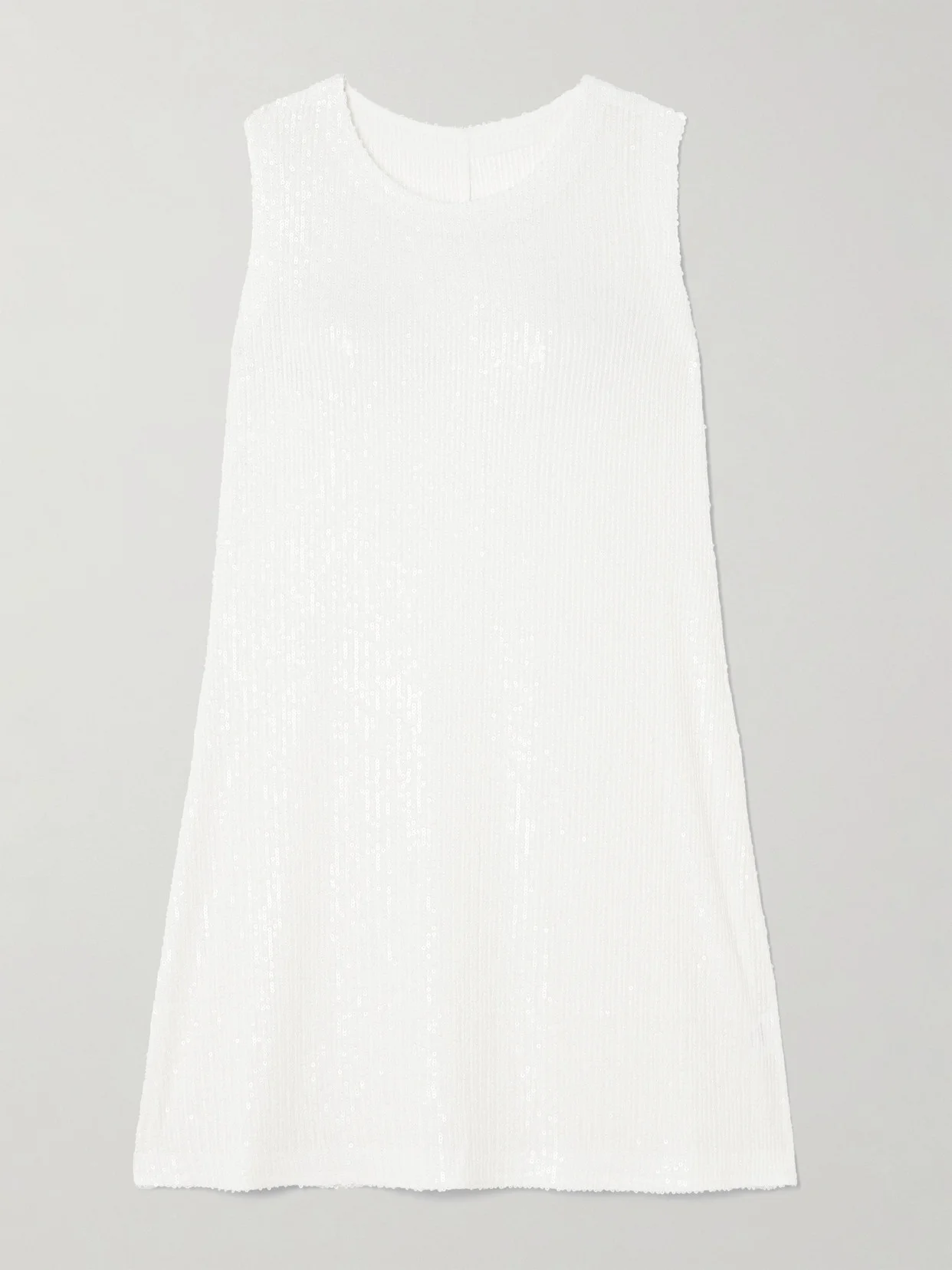 Sequined Jersey Mini Dress - 1