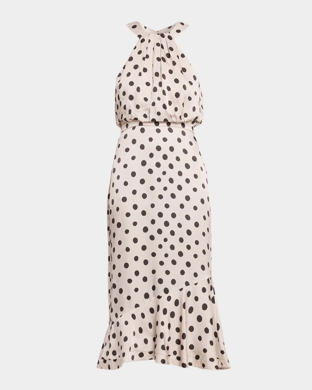 Ruby Polka-Dot Midi Dress - 1