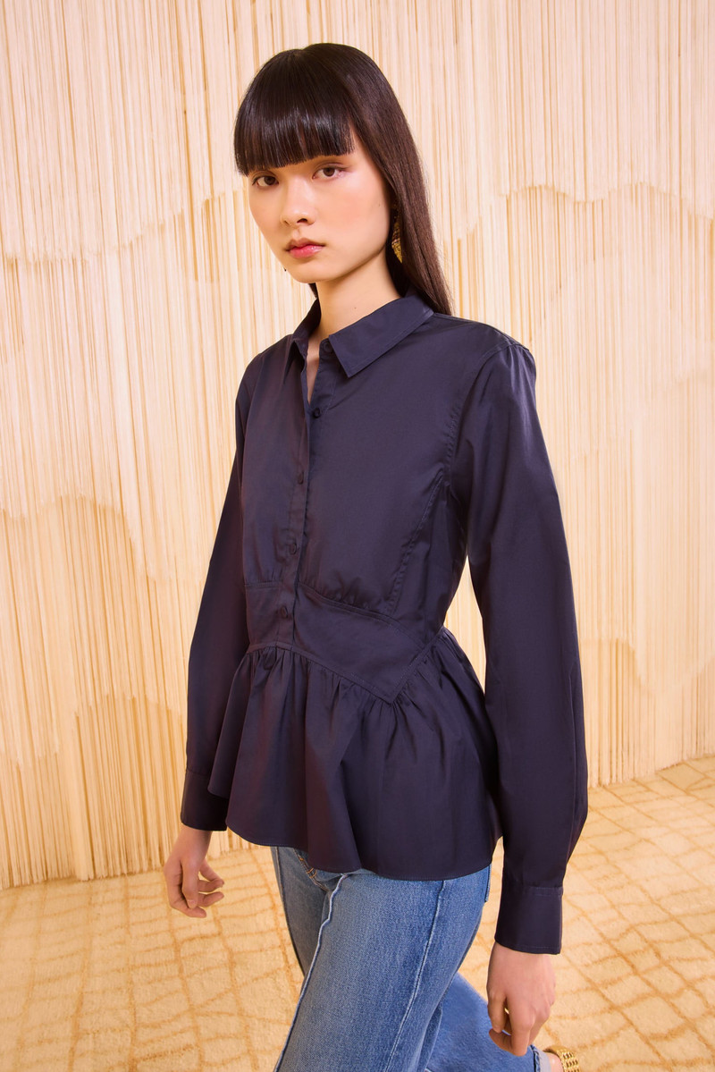 Juna Long Sleeve Peplum Blouse 3
