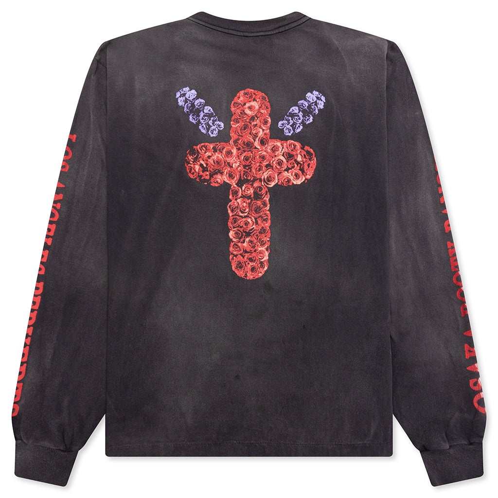 国内発送【Saint Mxxxxxx】LS TEE/SOUL ON FIRE/BLACK SAINT Mxxxxxx Soul On Fire Long Sleeve T-Shirt | BLACK | SVD USA