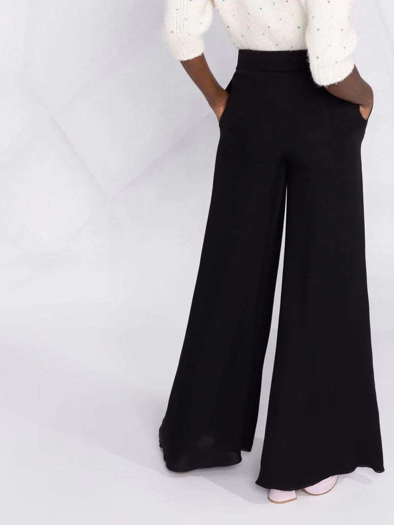 high-waisted flared trousers 3