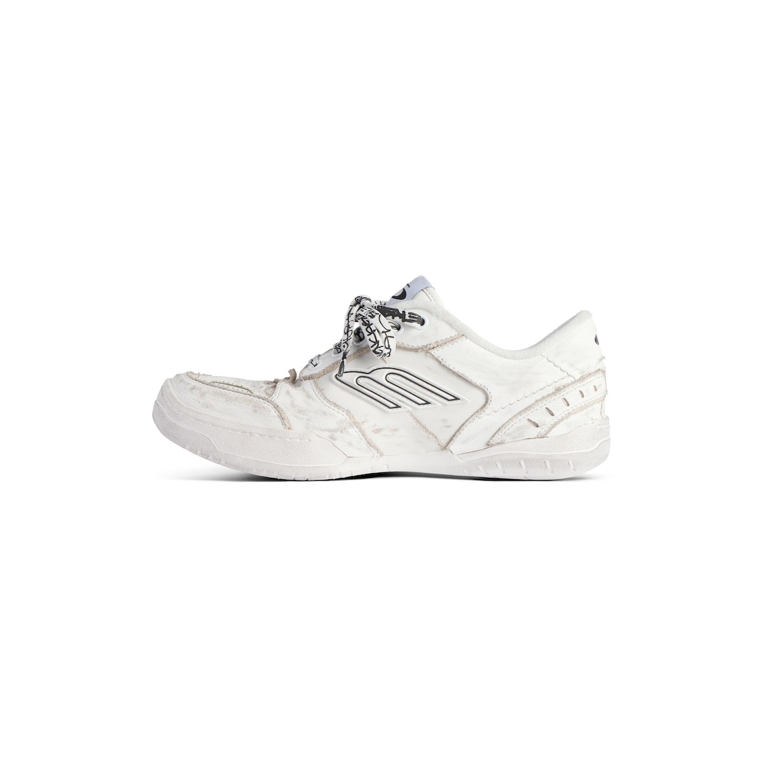 Women's Hamptons Medium Worn-out Sneaker in White - 4