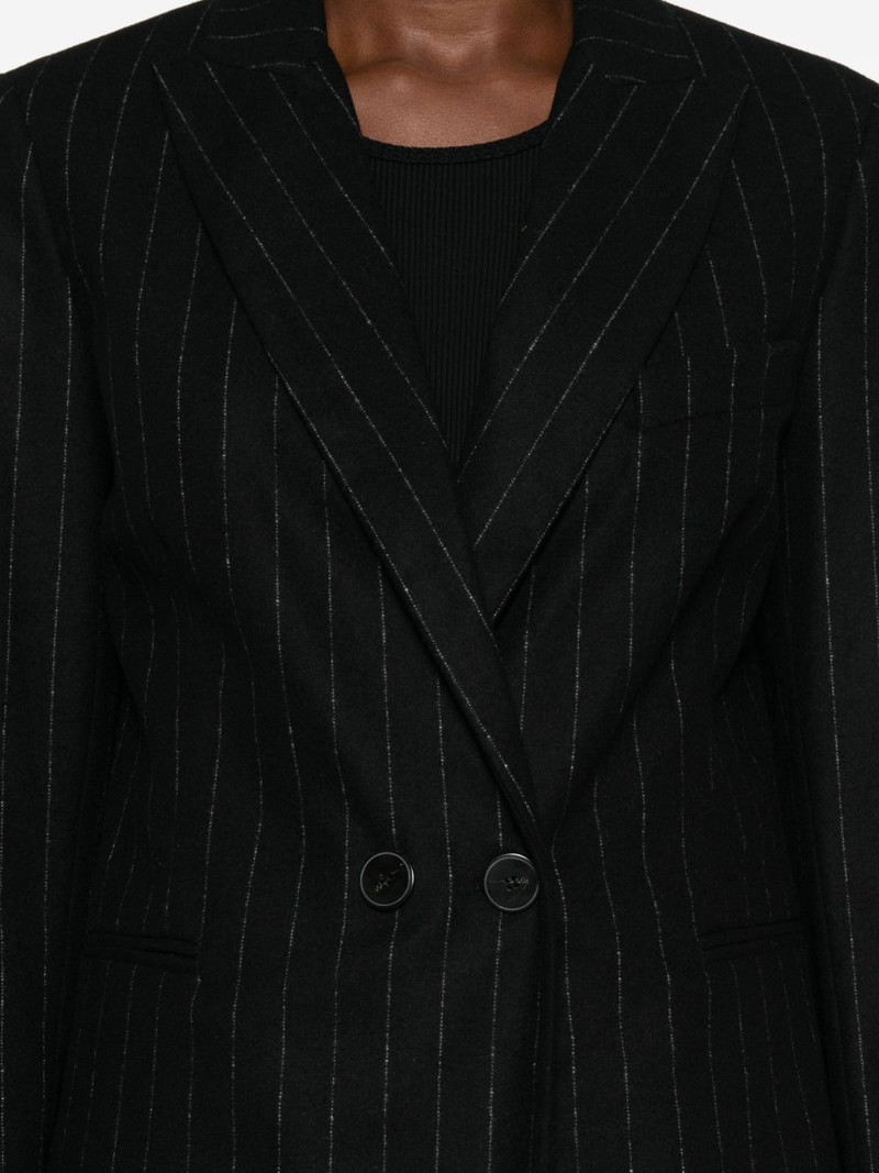 pinstripe double-breasted blazer 5