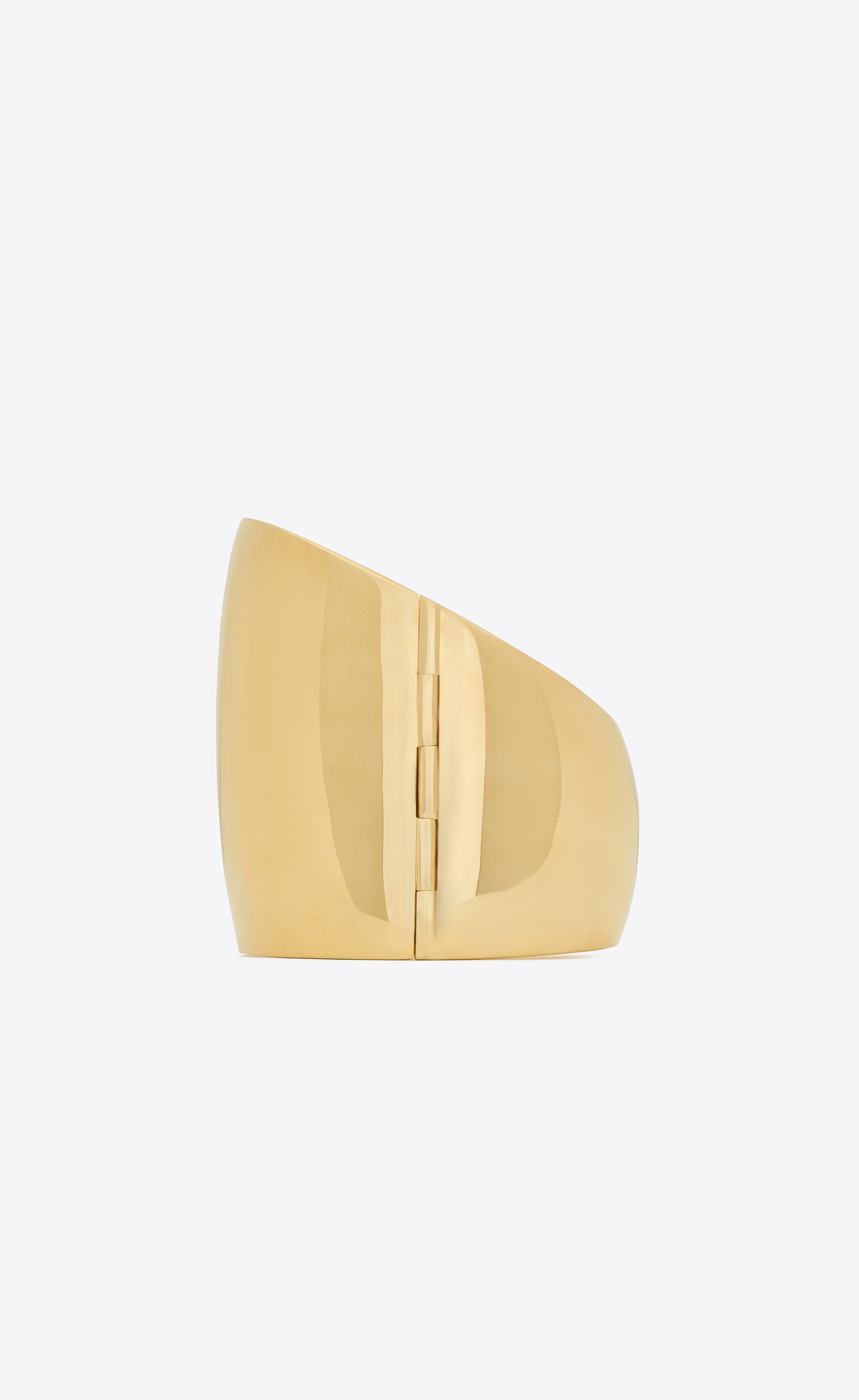 asymmetrical split cuff in metal - 2