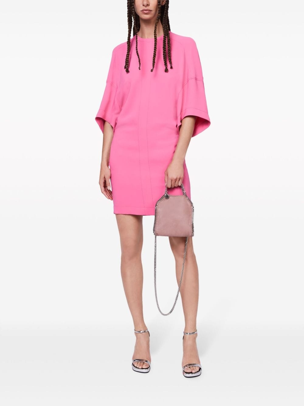 bell-sleeve T-shirt dress - 2