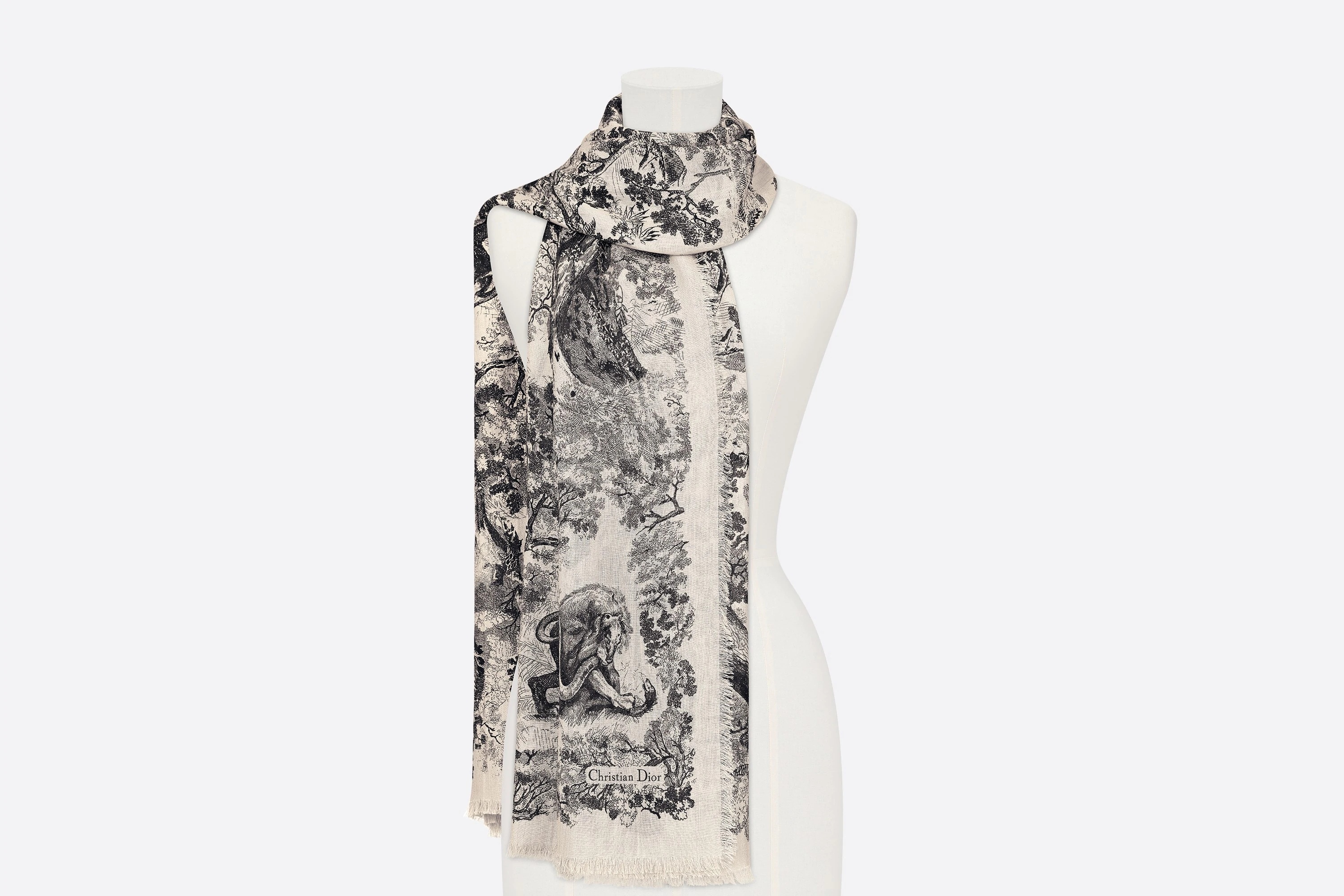 Toile de Jouy Stole - 3