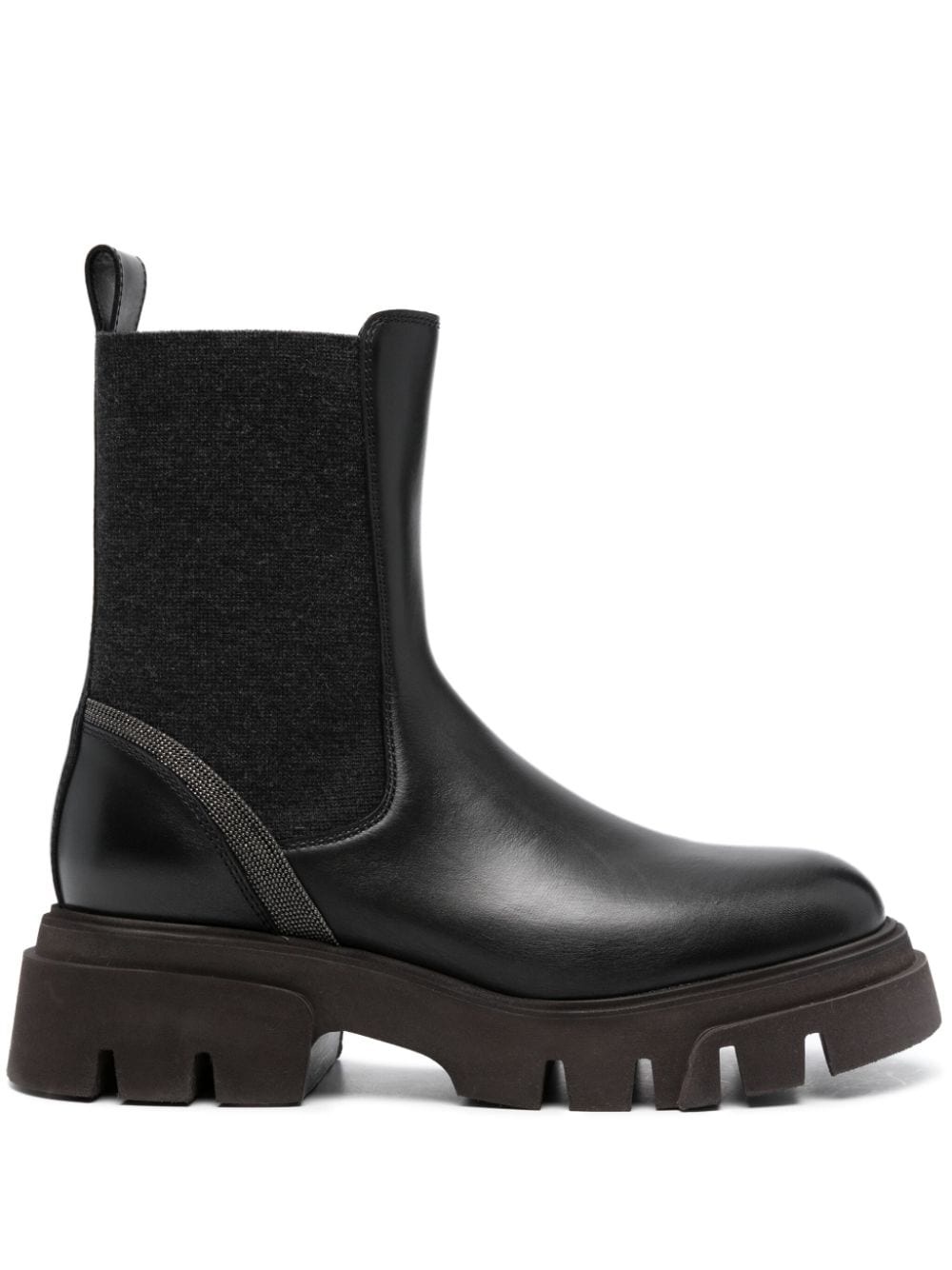 Monili-embellished Chelsea boots - 1