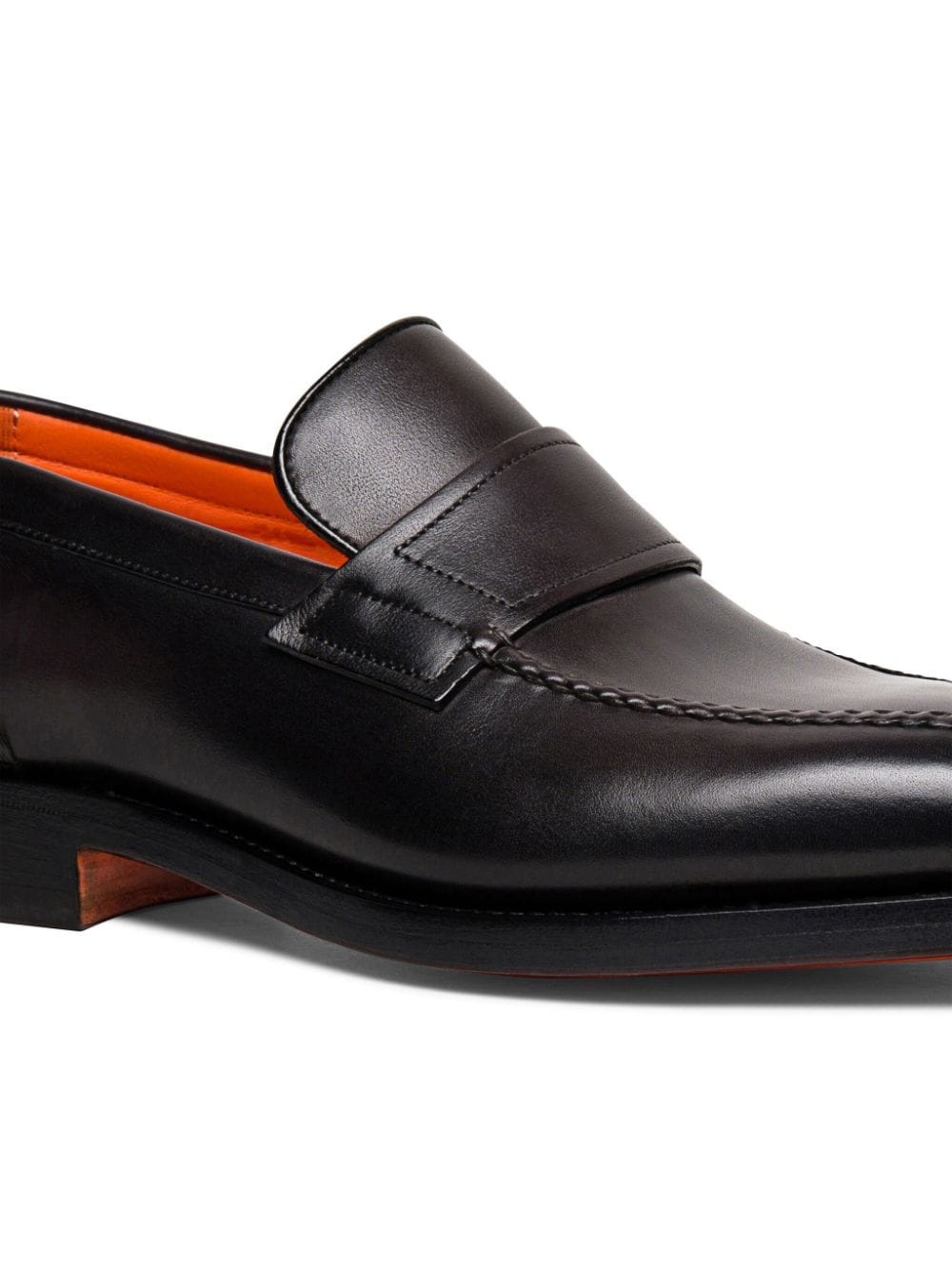 almond-toe leather penny loafers - 5