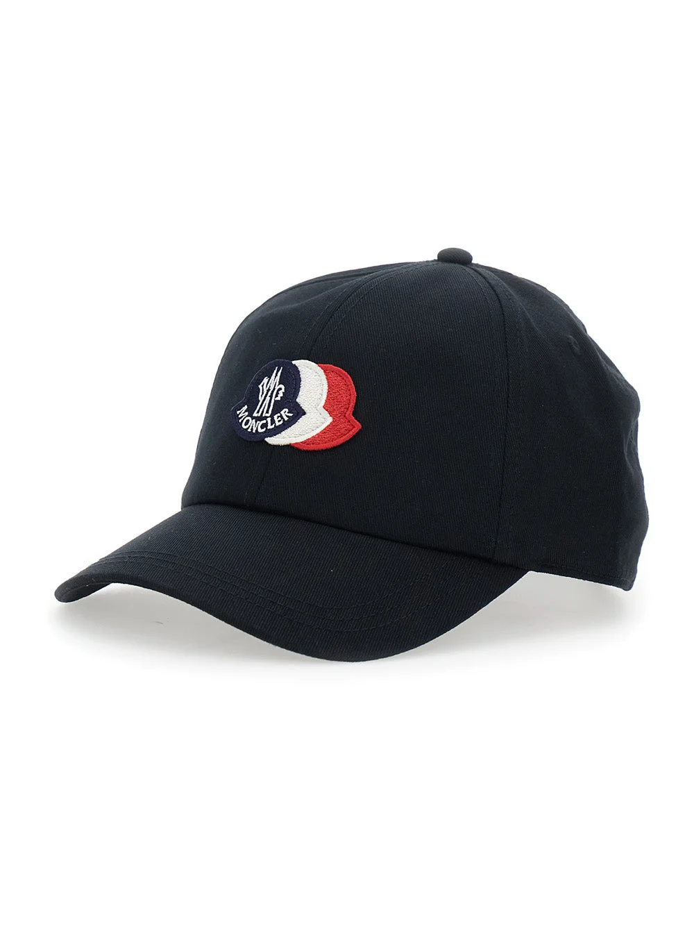 Moncler Men Blue Baseball Cap With Logo Patch On The Front And Back In Cotton For Men - 1