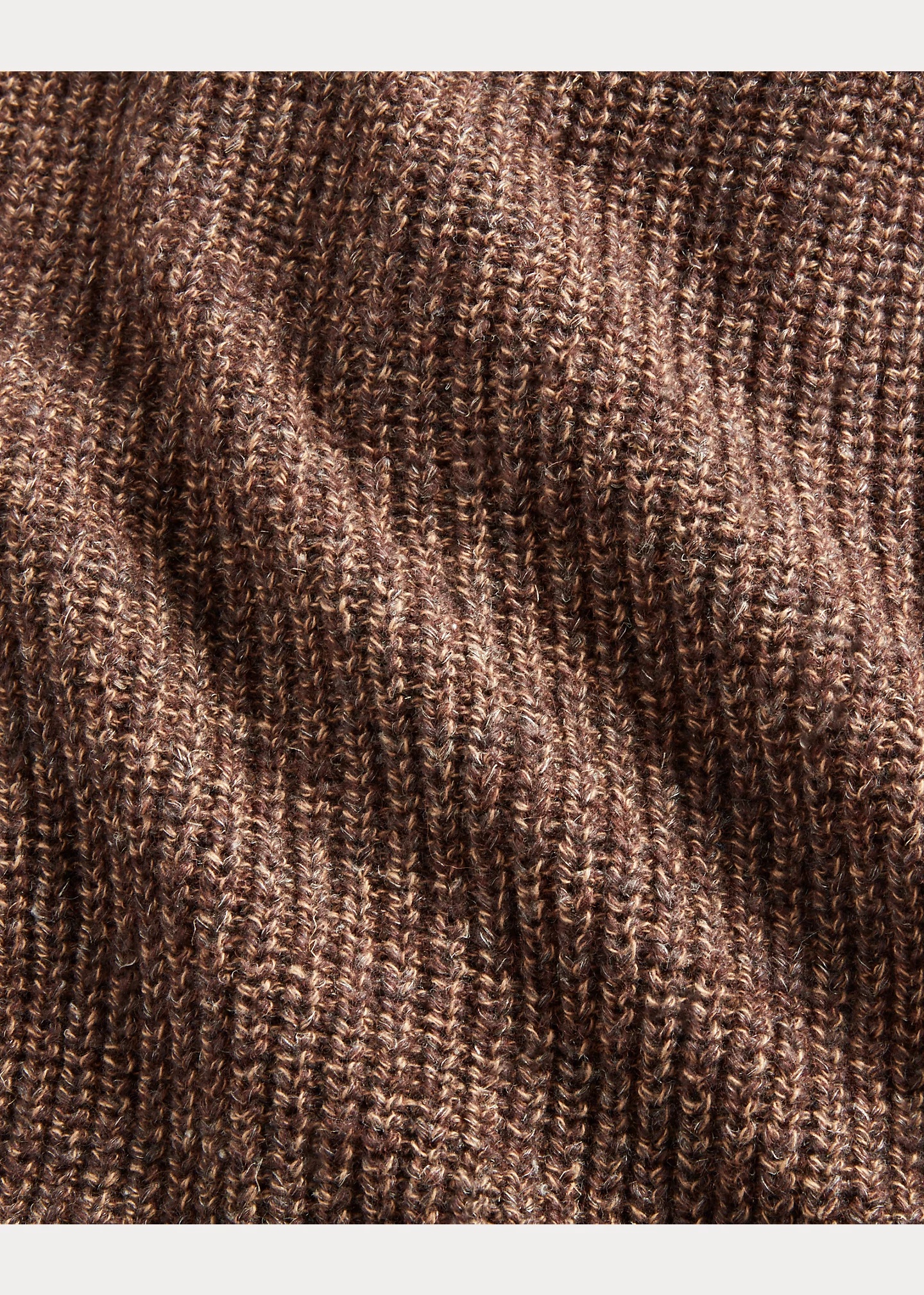 Suede-Trim Marled Shawl Cardigan - 6