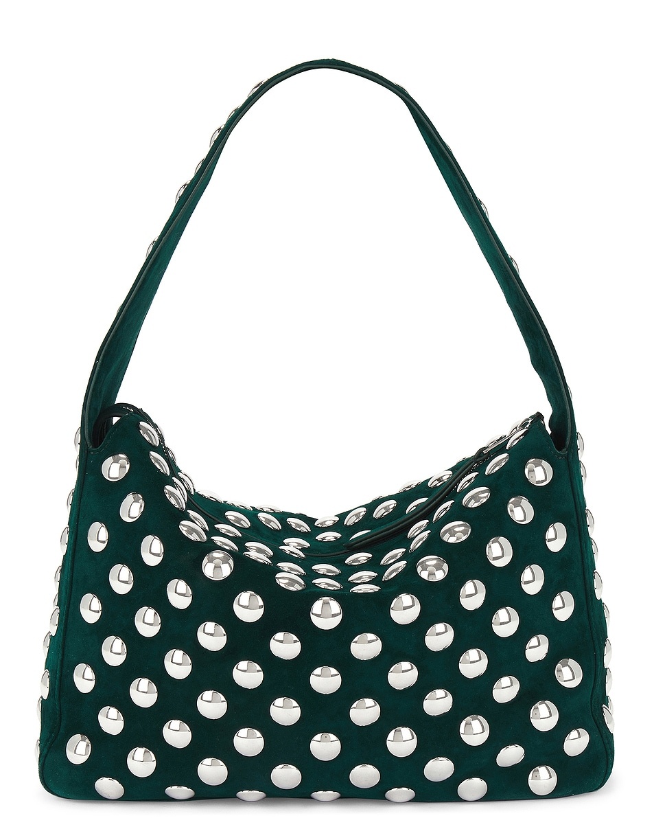 Elena Suede Studded Shoulder Bag - 3