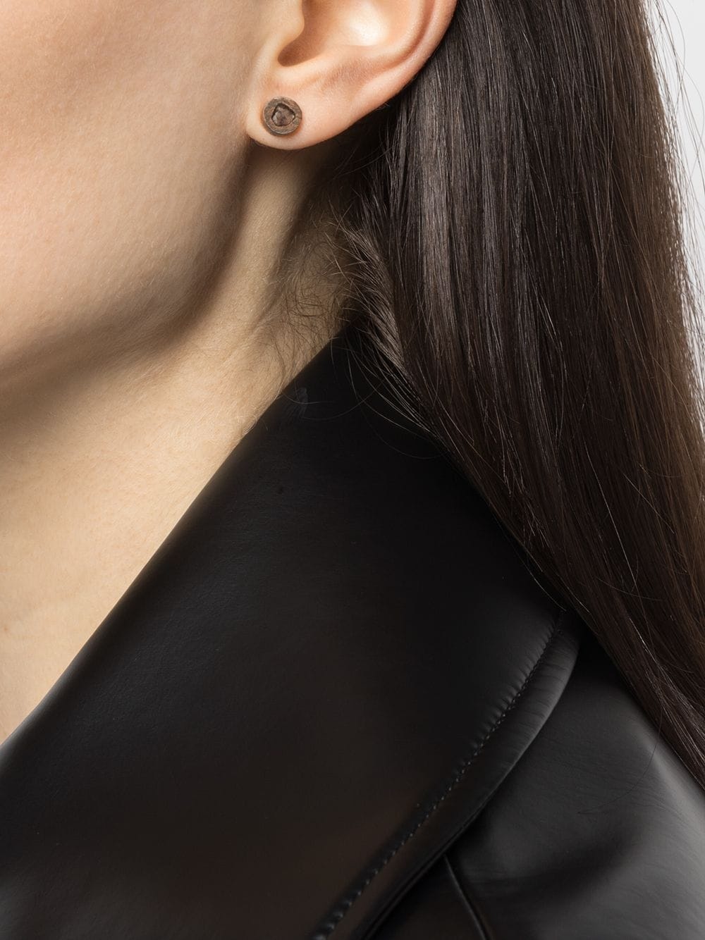 diamond-encrusted single earring - 2