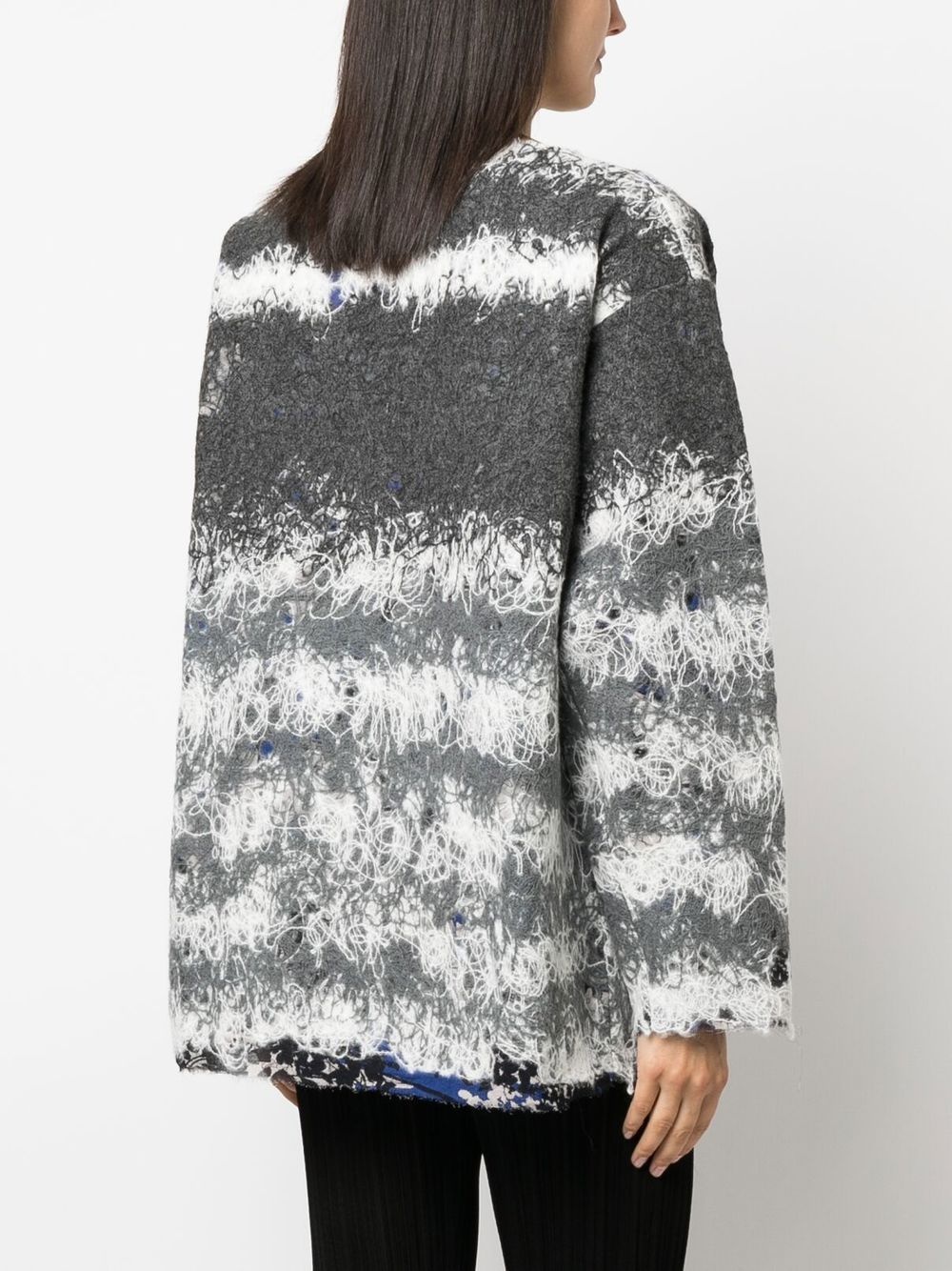 contrasting-stitch knit jumper - 4