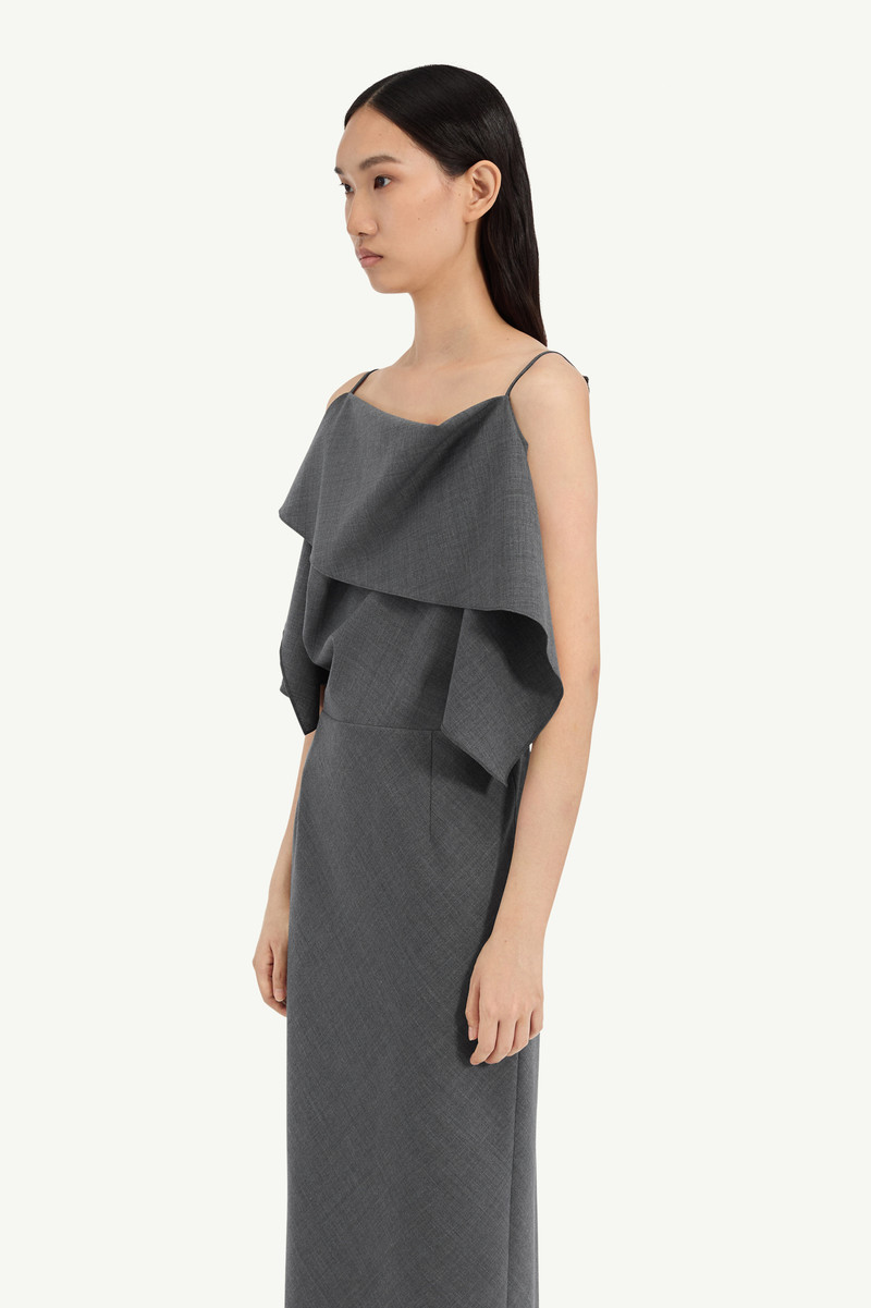Folded wool dress 4