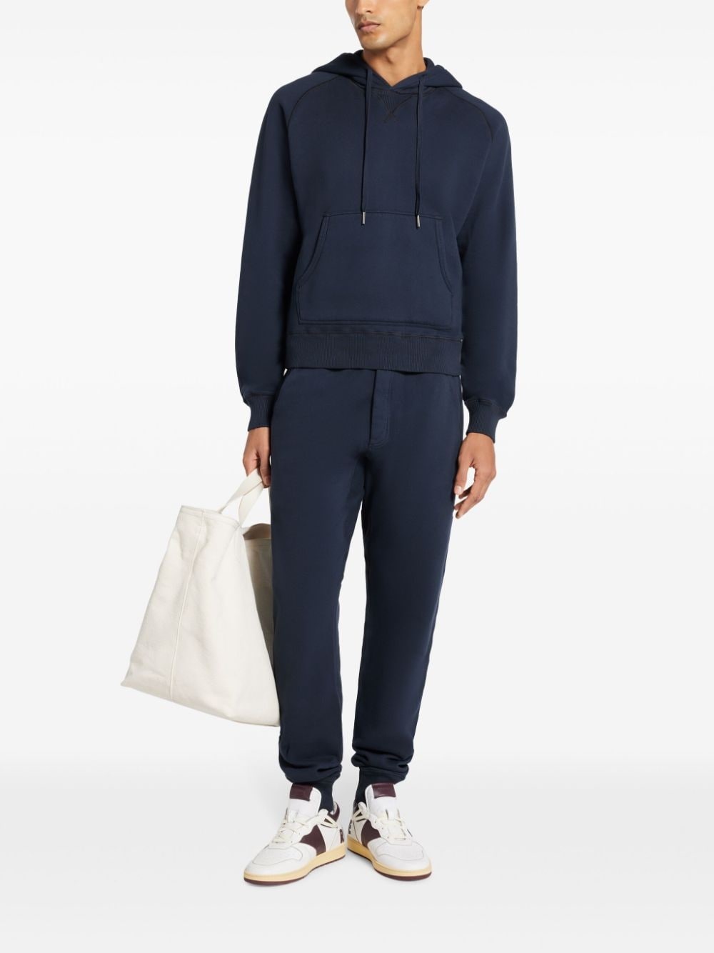 tapered cotton track pants - 2