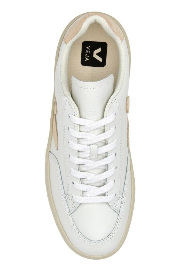 White leather V-12 sneakers - 4