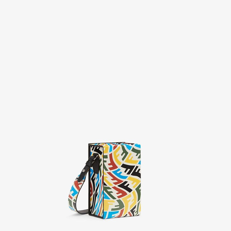 FENDI Multicolor FF Vertigo leather bag outlook