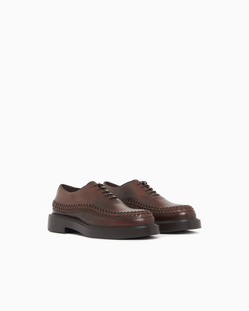 LACE-UPS IN BUFFED LEATHER 2
