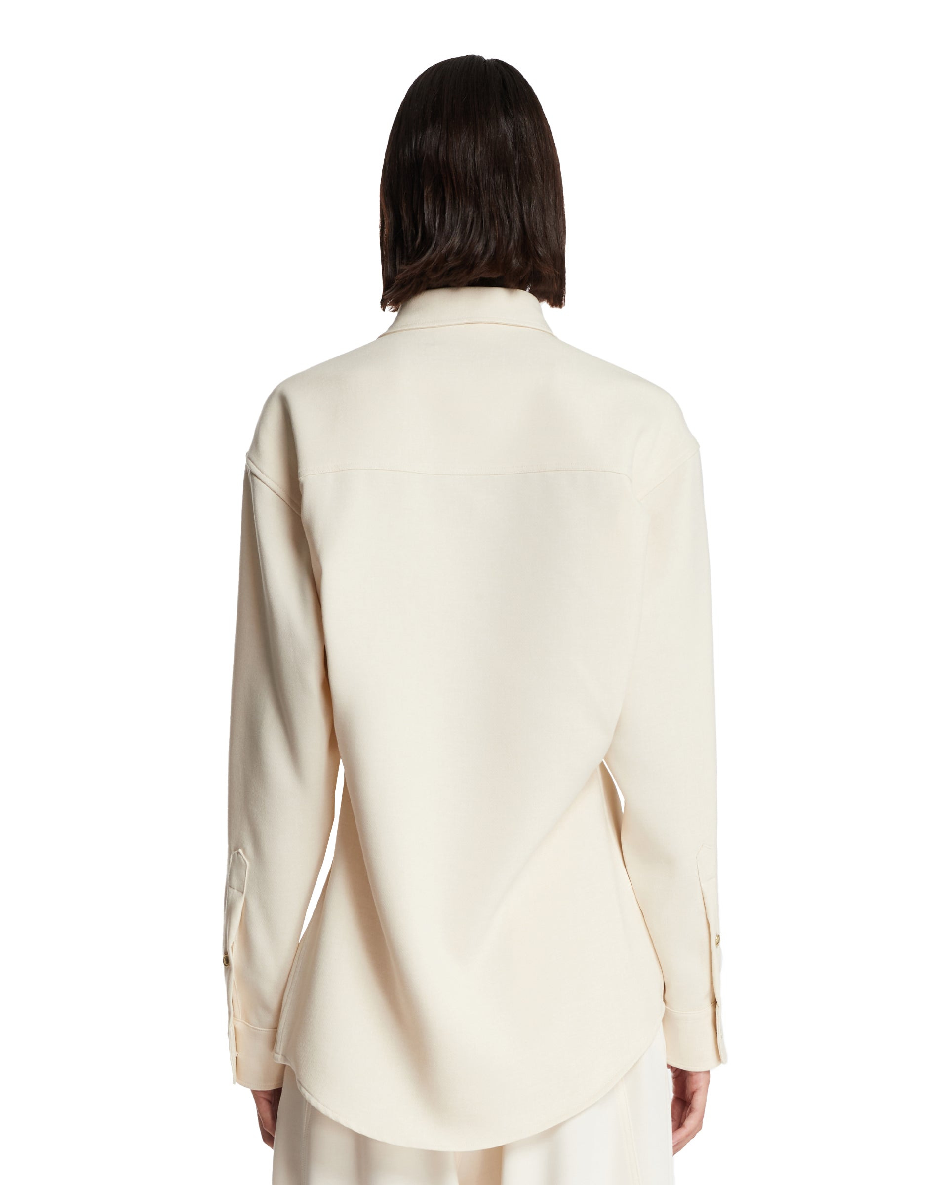White Anne Technical Fabric Shirt - 3