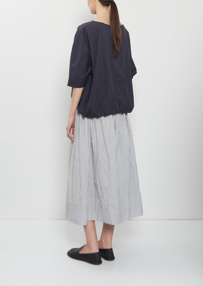 apuntob Contrasting Lining Cotton Top — Abyss outlook