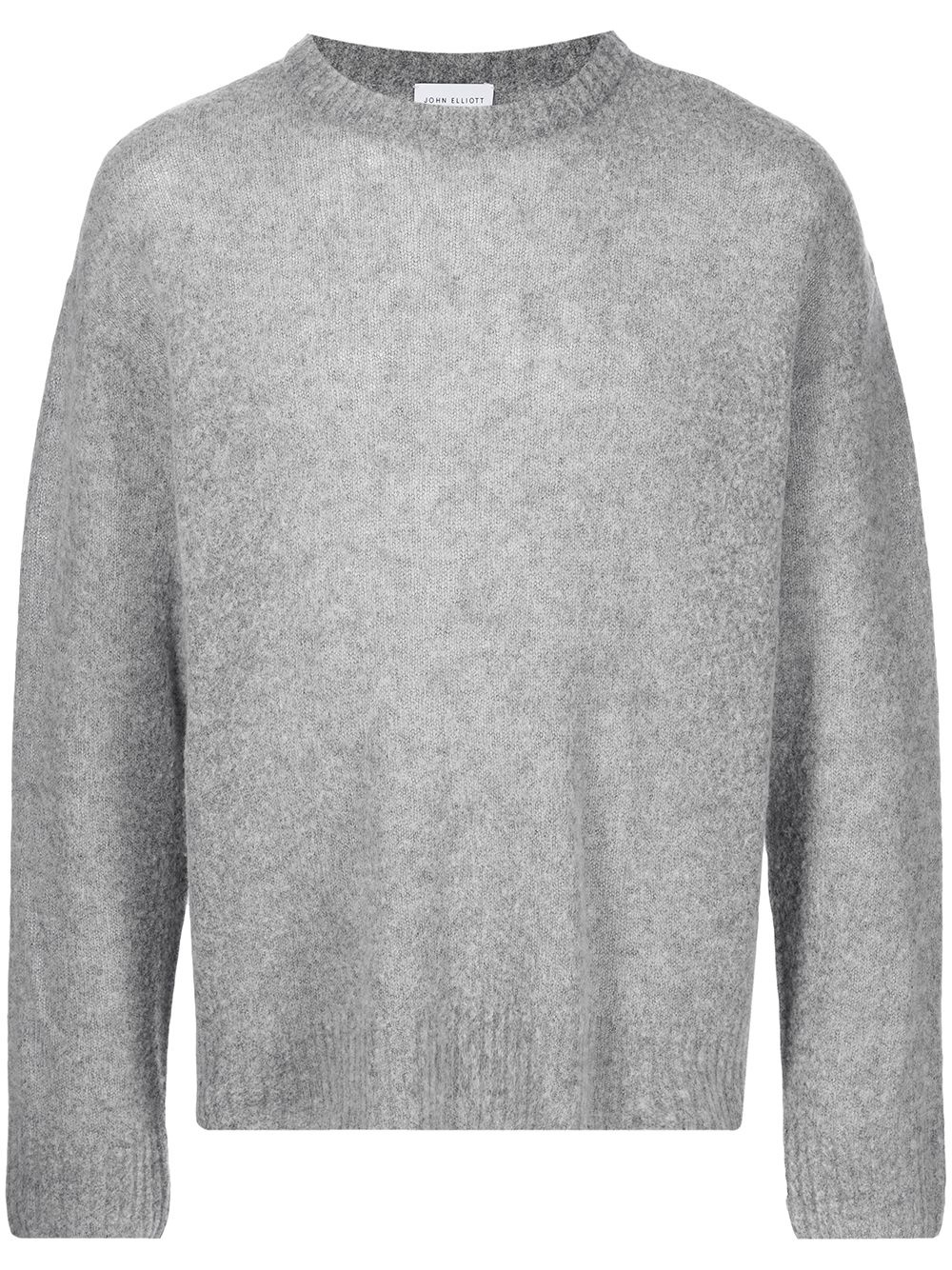 fine knit crewneck jumper - 1