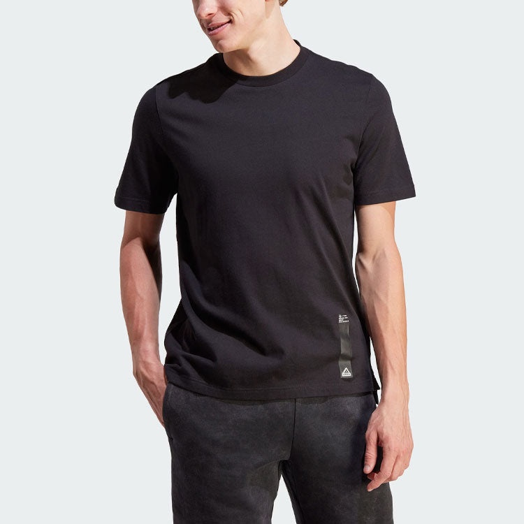 adidas Sportswear City Escape Split-Hem T-Shirt 'Black' II3479 - 2