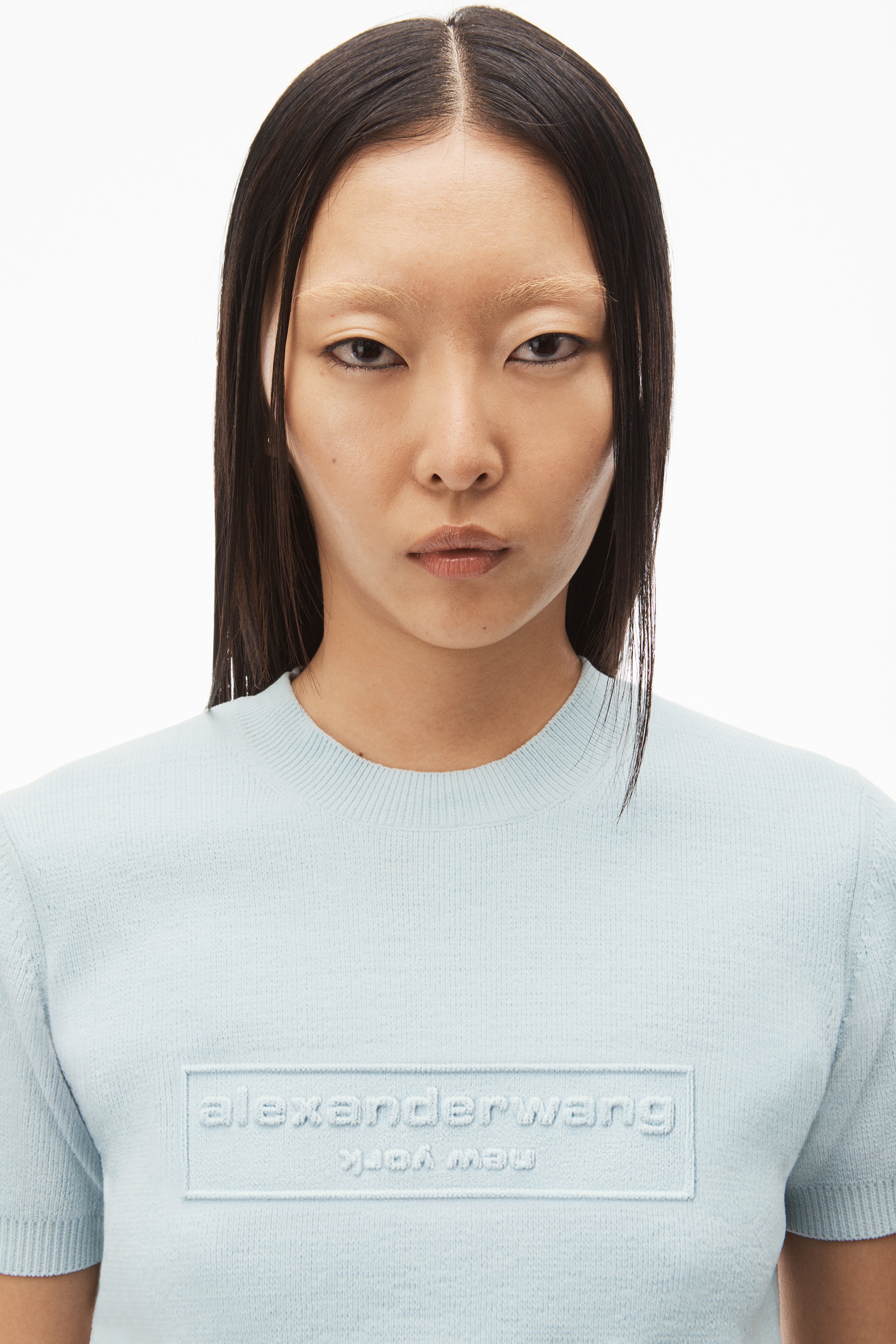 Alexander Wang SWEATER TEE IN RIBBED CHENILLE | REVERSIBLE