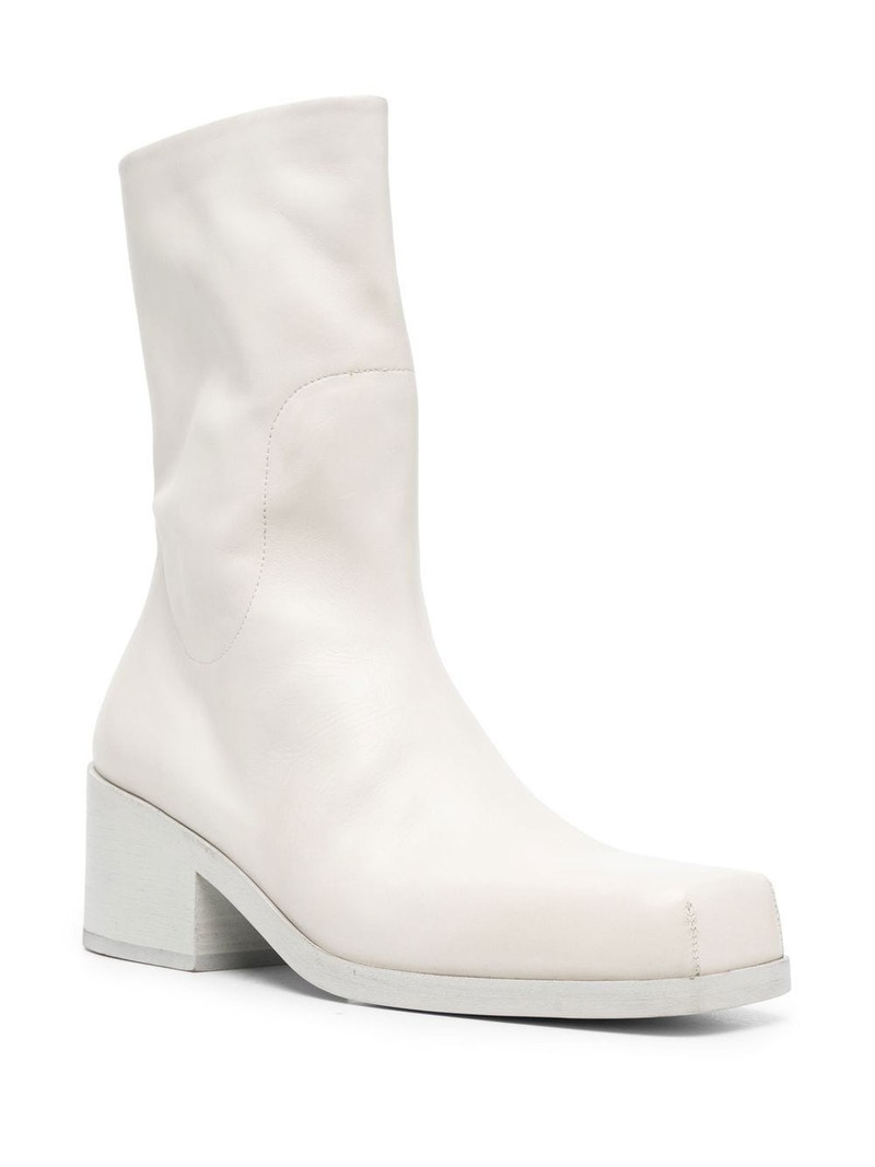 Marsèll square-toe calf-leather boots outlook