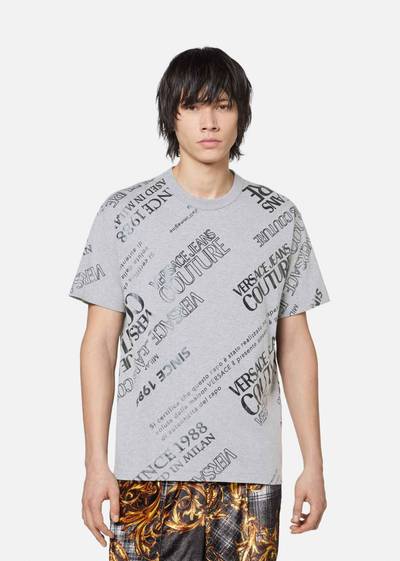 VERSACE JEANS COUTURE Etichetta Print T-Shirt outlook