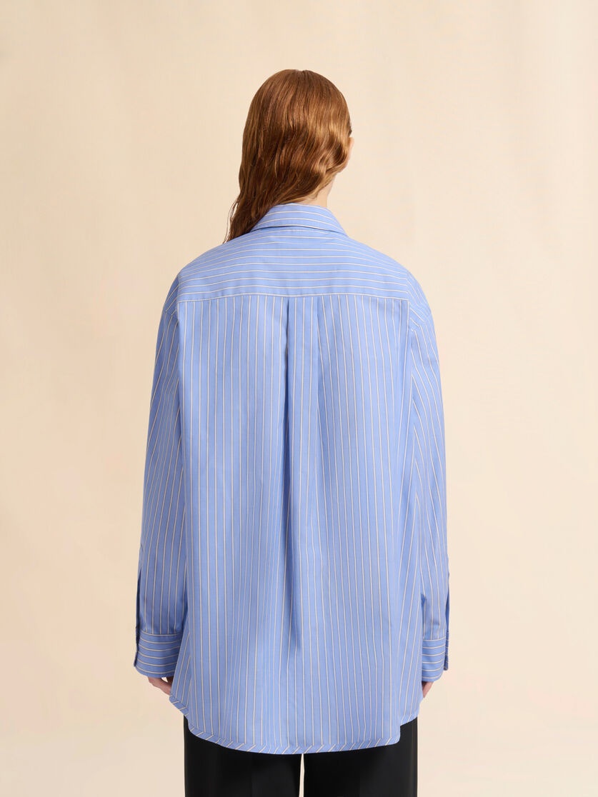 STRIPED COTTON POPLIN SHIRT - 3