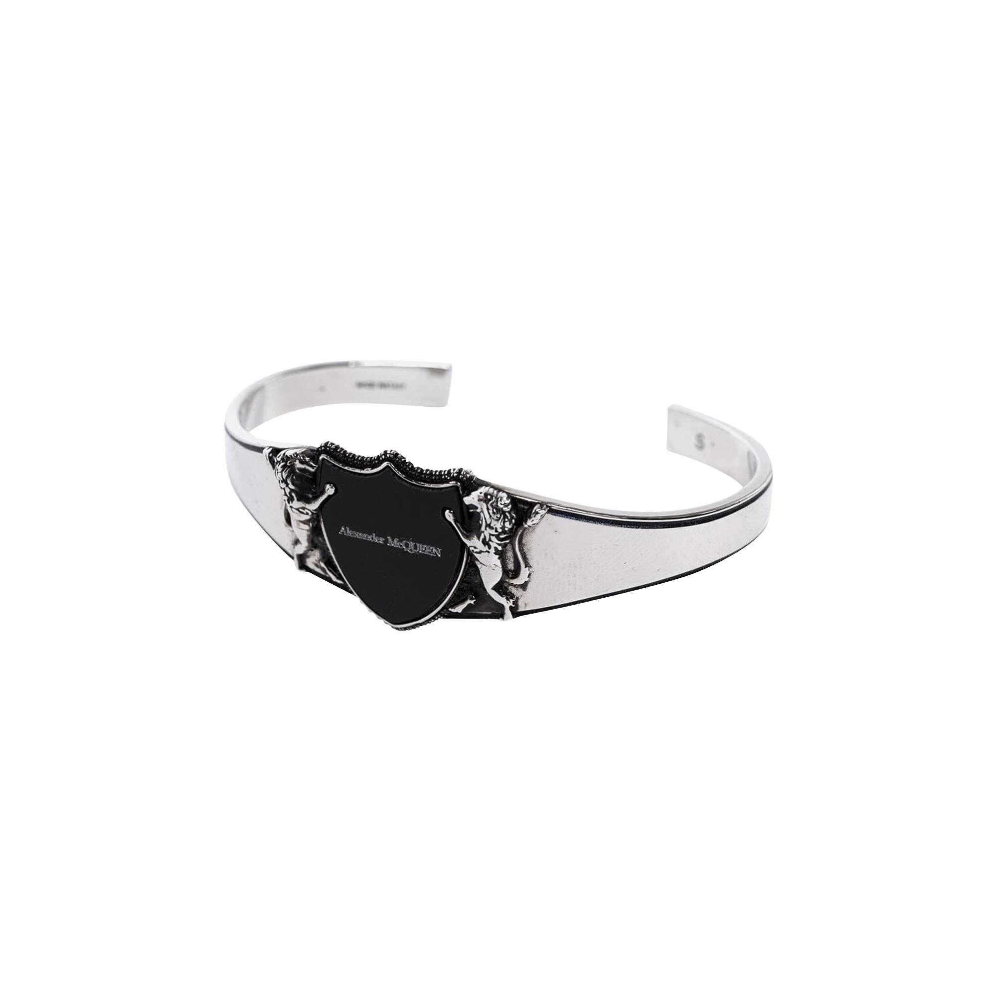 Alexander McQueen Shield Bracelet 'Silver' - 3