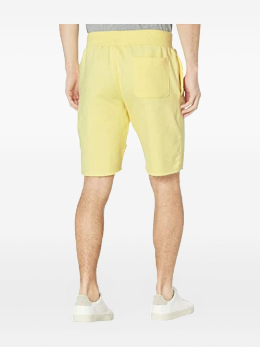 reverse weave cut-off shorts - 2