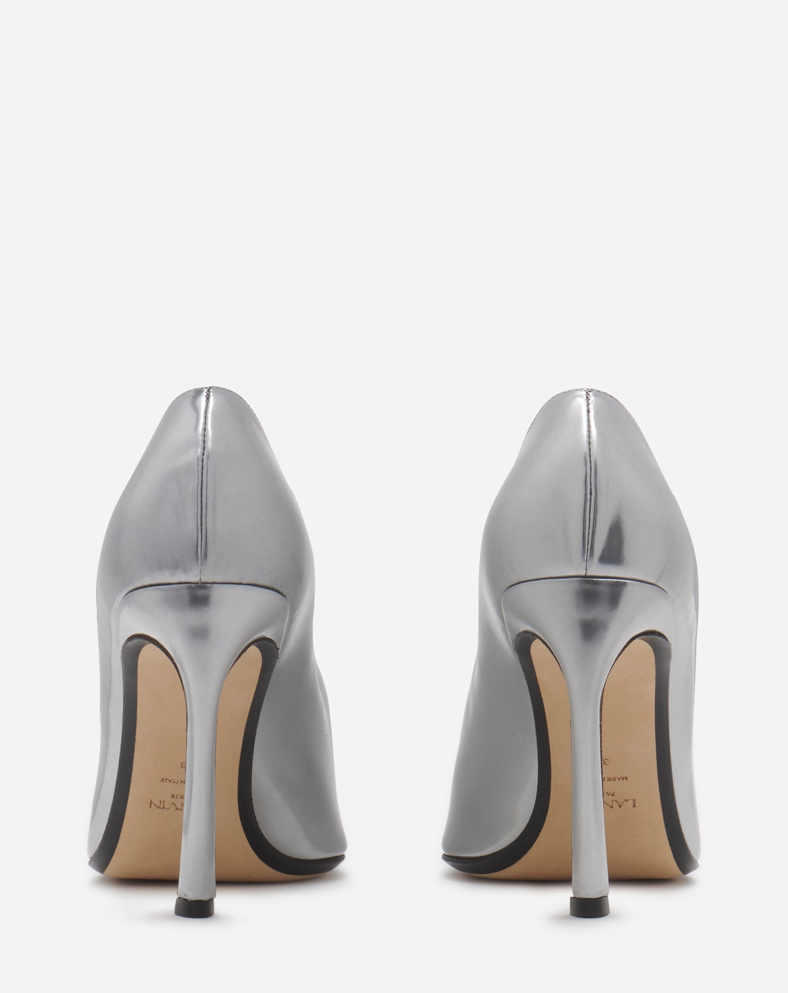 METALLIC LEATHER SWING PUMPS - 3