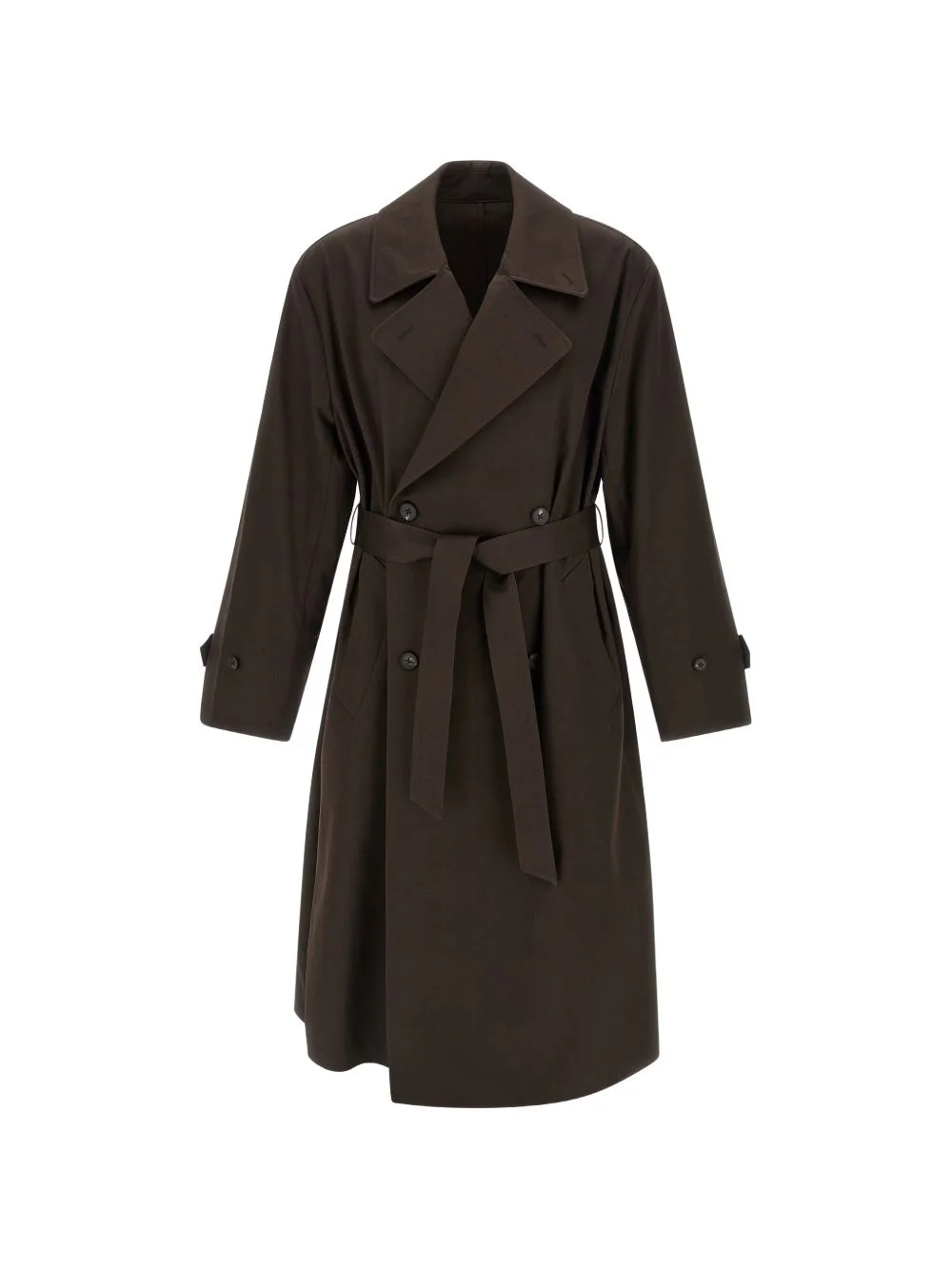 double-breasted trench coat - 1