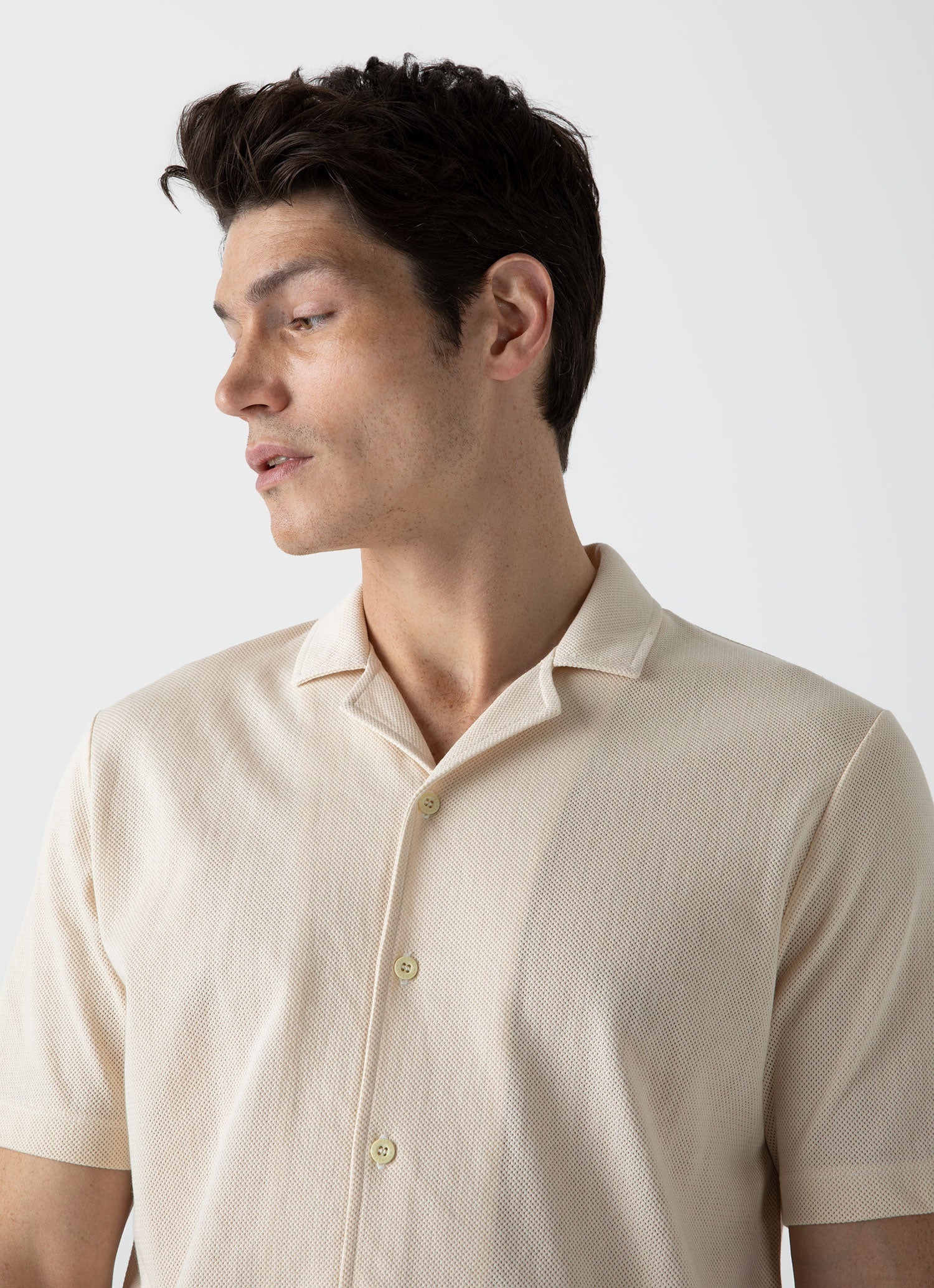 Sunspel x MR PORTER Mesh Knit Short Sleeve Shirt - 5