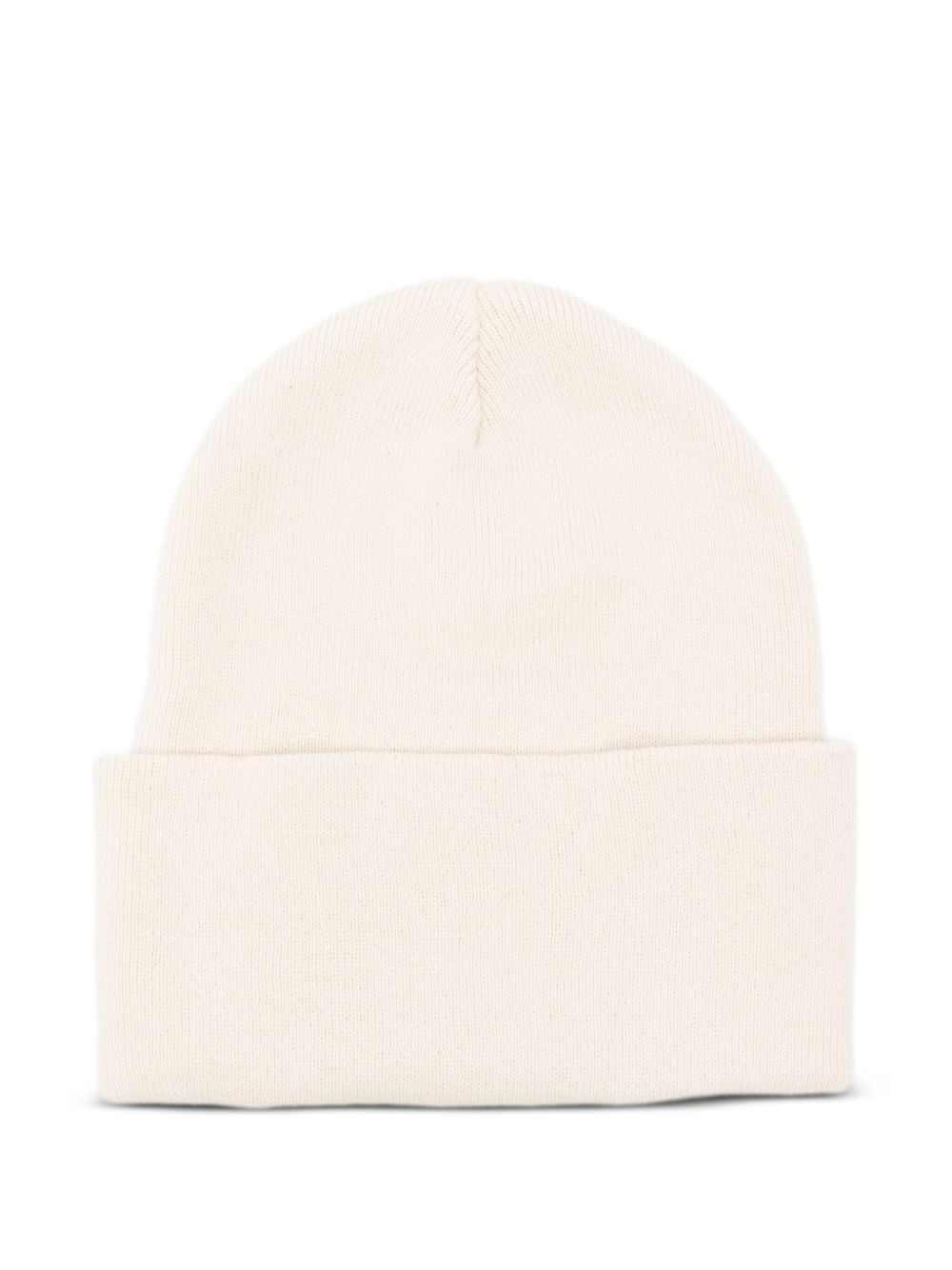 logo-embroidered beanie hat - 2