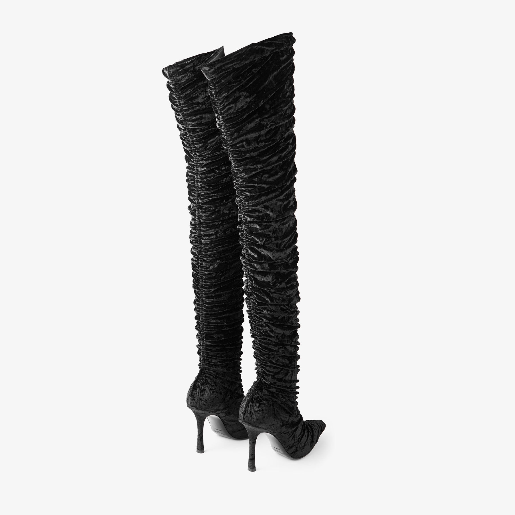 Lotta Over The Knee 100
Black Velvet Over-The-Knee Boots - 5