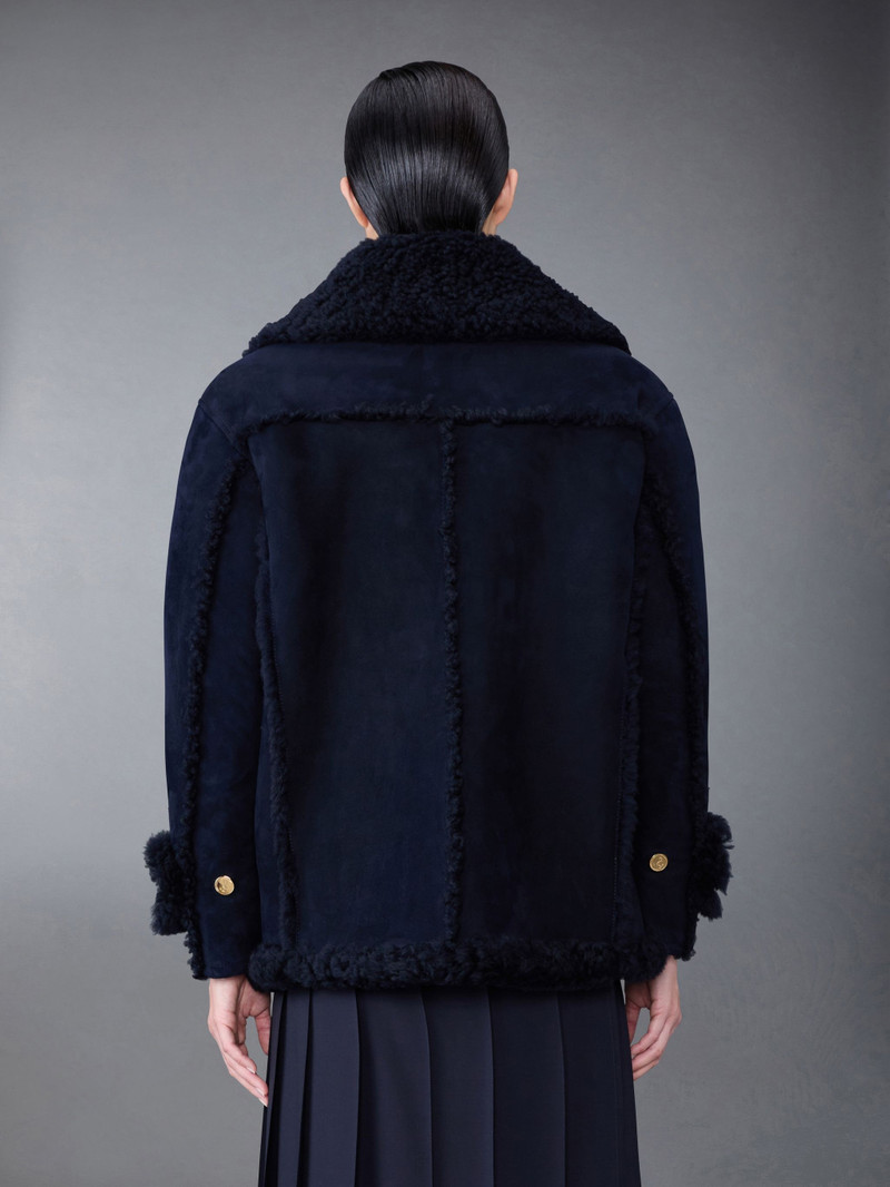 Thom Browne Shearling Pea Coat outlook