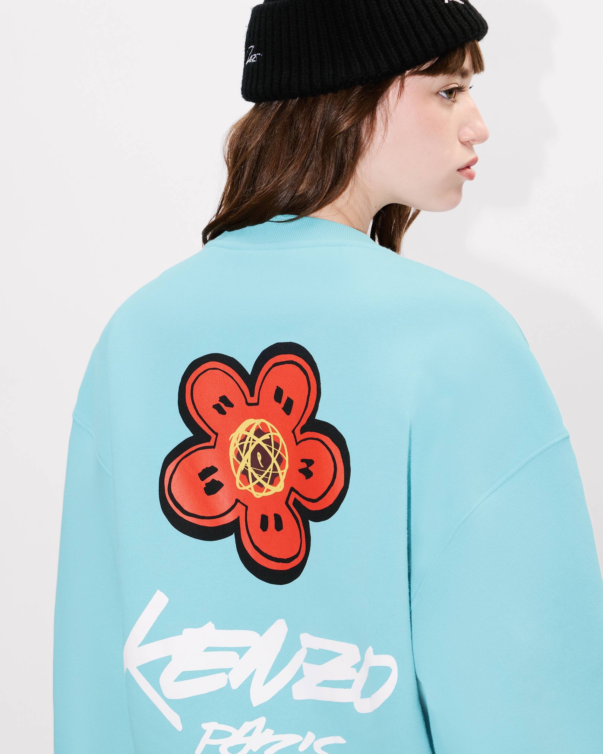 'Kenzo x Futura 2000' oversized cocoon sweatshirt in cotton - 7