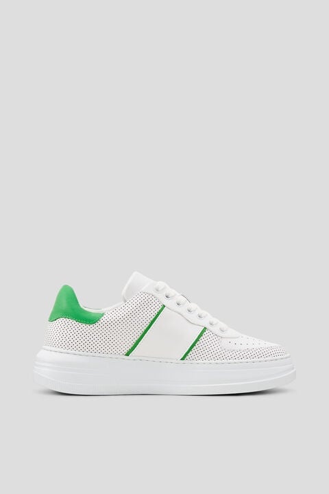 Santa Rosa Sneakers in White/Green - 2