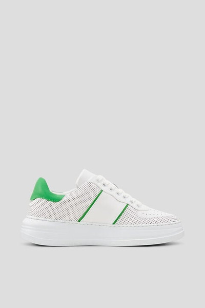BOGNER Santa Rosa Sneakers in White/Green outlook