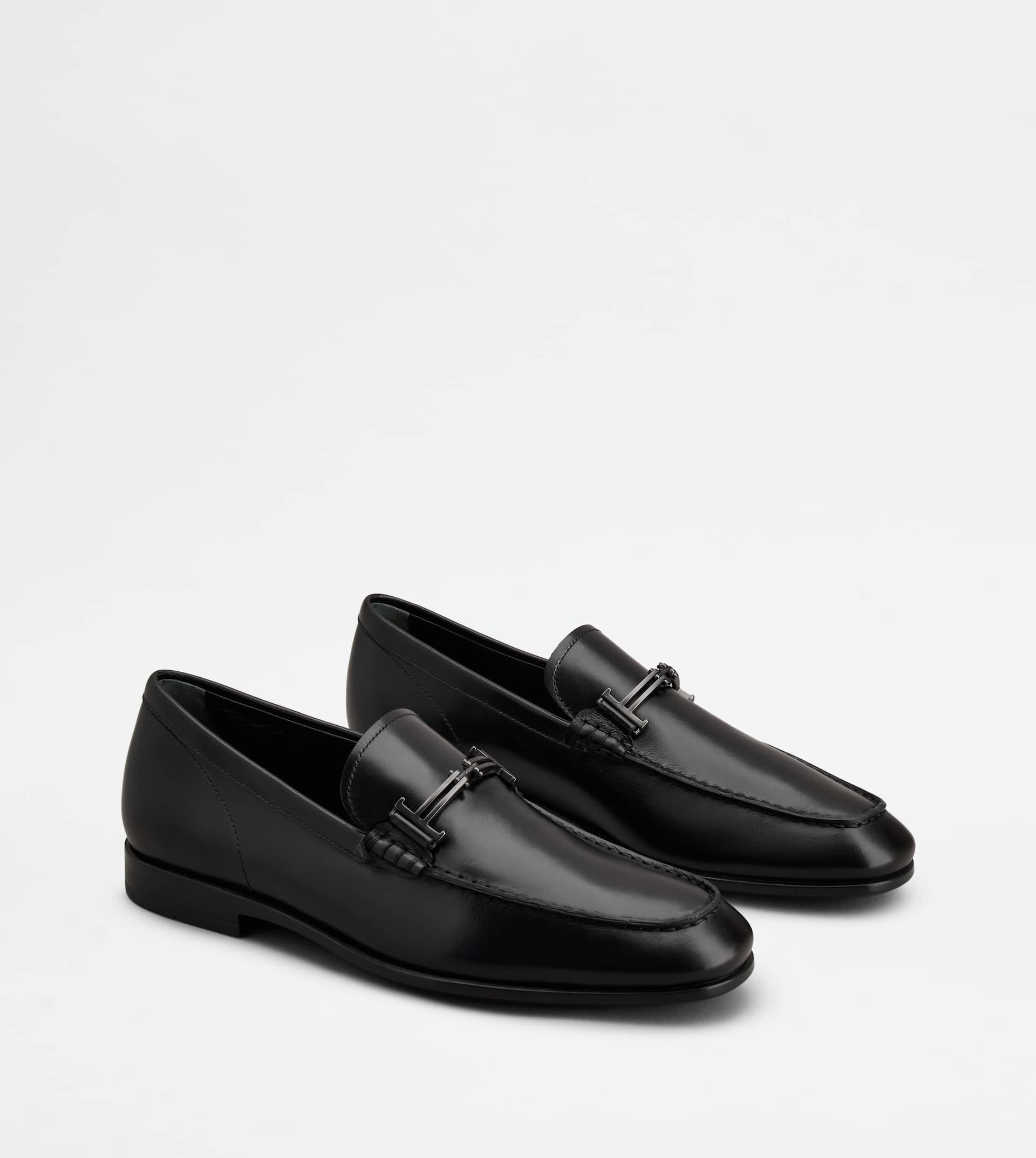 LOAFERS IN LEATHER - BLACK - 3