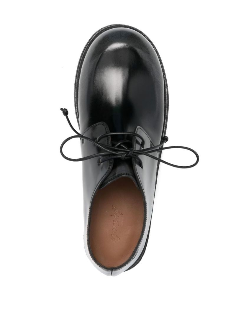 polished round-toe oxford shoes - 4