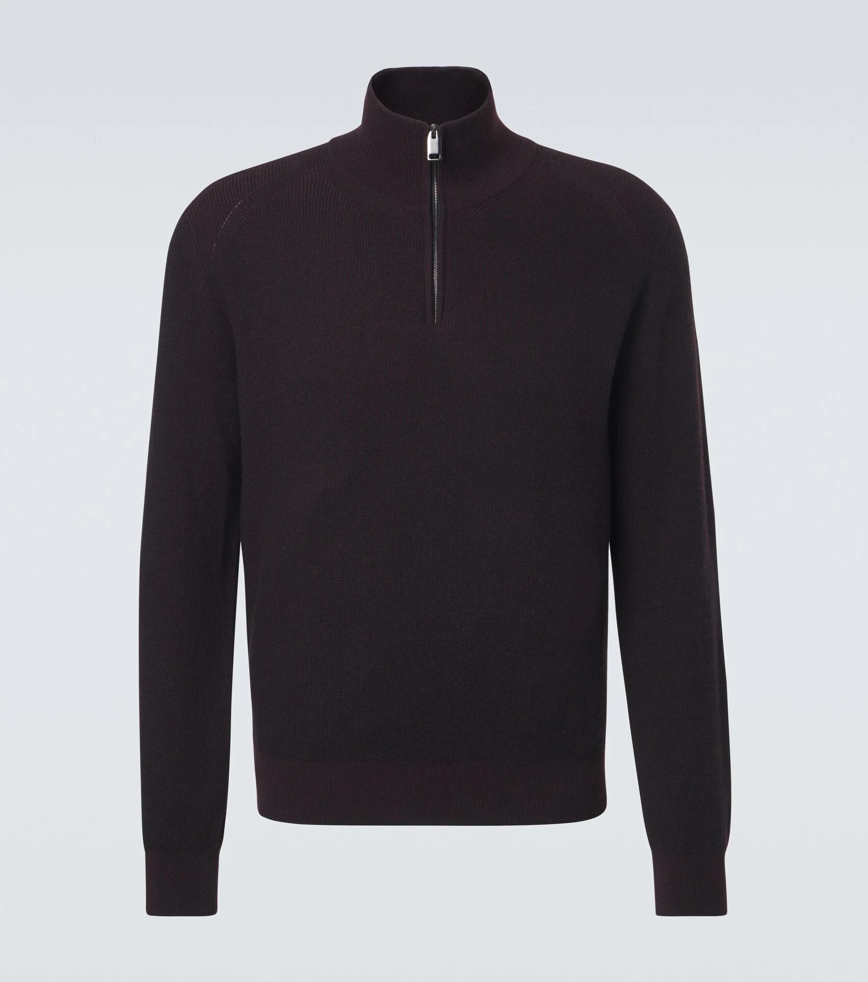 Cashmere and wool half-zip sweater - 1